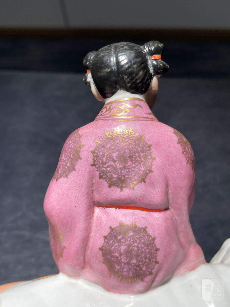 解放初 粉彩童子骑象瓷塑 - 图7